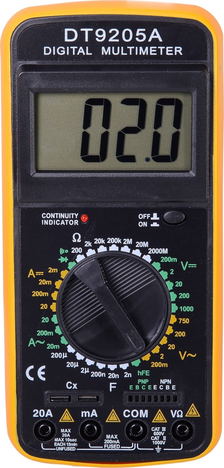 Мультиметр РЕСАНТА DT 9205A — цена в Бузулуке, купить в интернет-магазине,  характеристики и отзывы, фото